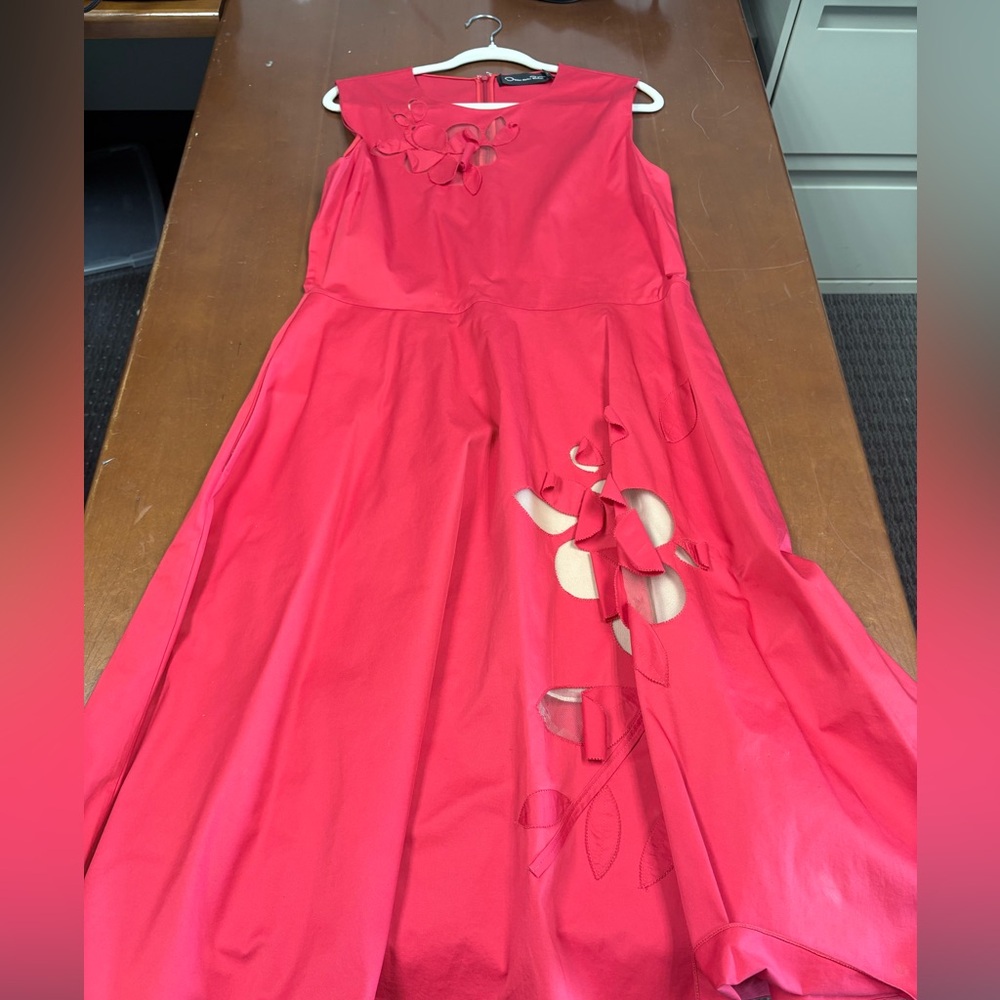 Oscar de la Renta Red Formal Dress